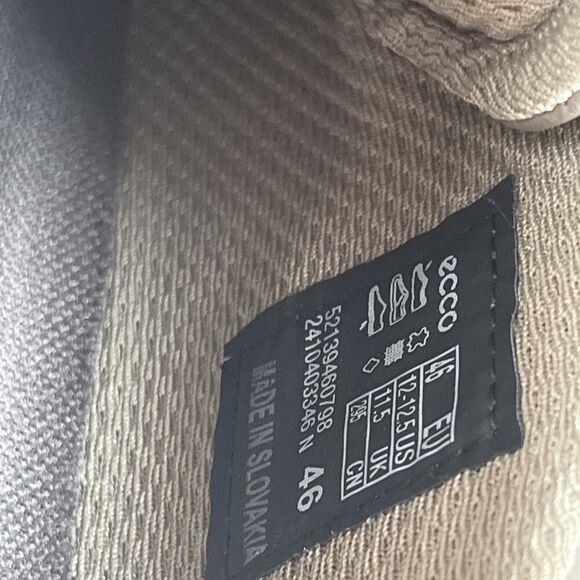 ECCO Men's Size 12-12.5 Street Lite Luxe Brown Everyday Leather Retro Sneakers - Picture 8 of 10